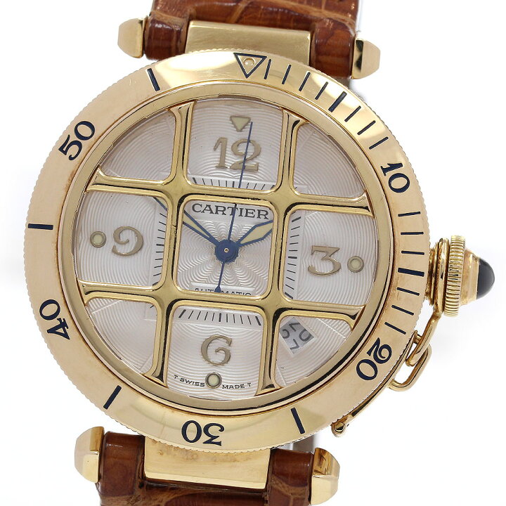 楽天市場】訳あり カルティエ CARTIER パシャグリッド 38 K18YG デイト  