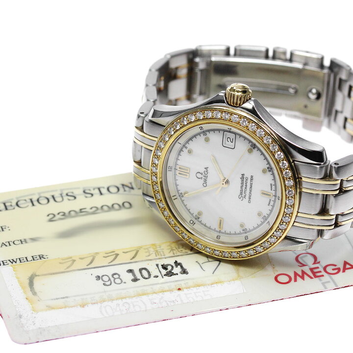 楽天市場】オメガ OMEGA 2305.20 シーマスター120 ダイヤベゼル K18YG 