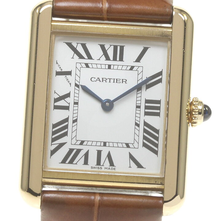 楽天市場】カルティエ CARTIER W5200002 タンクソロ SM K18YGコンビ  