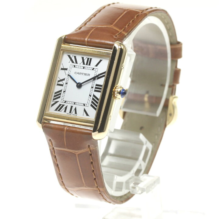 楽天市場】カルティエ CARTIER W5200002 タンクソロ SM K18YGコンビ  