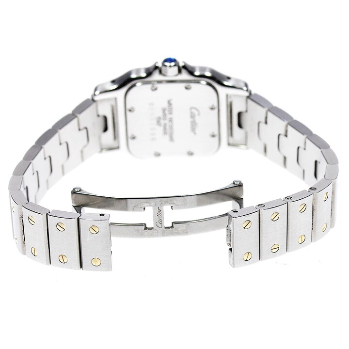 楽天市場】カルティエ CARTIER サントスガルベSM クォーツ レディース  
