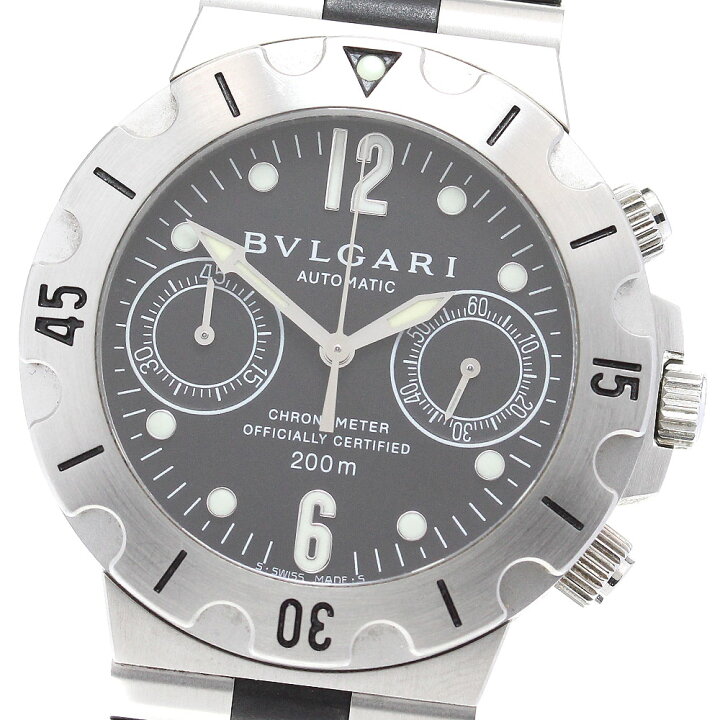 楽天市場】ブルガリ BVLGARI SCB38S ディアゴノ スクーバ クロノグラフ  