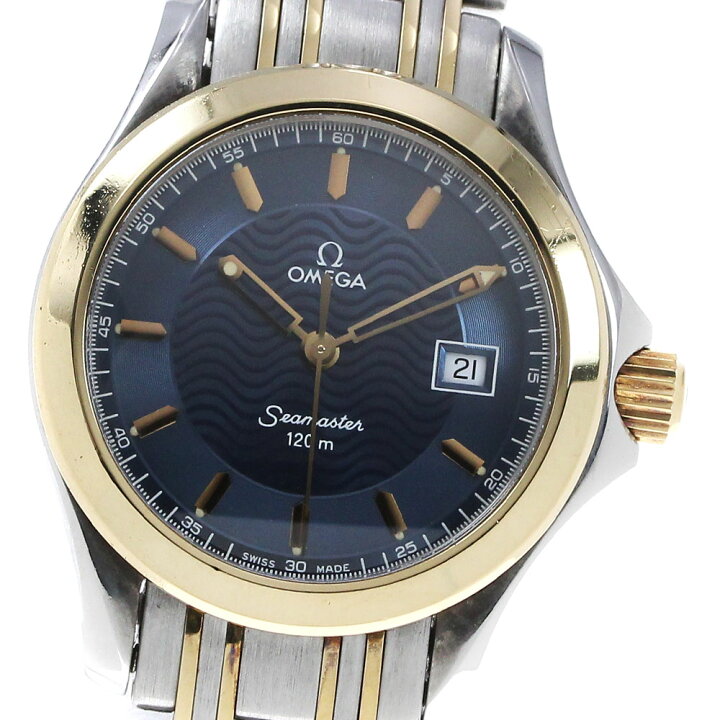 楽天市場】オメガ OMEGA 2371.81 シーマスター120 YGコンビ デイト 
