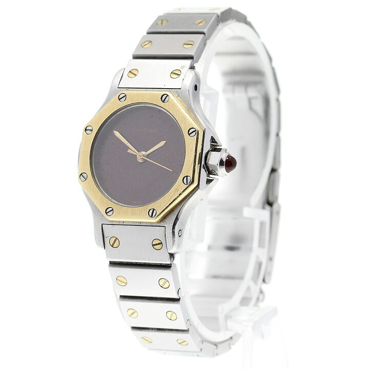 楽天市場】訳あり カルティエ CARTIER サントスオクタゴンSM YGベゼル  