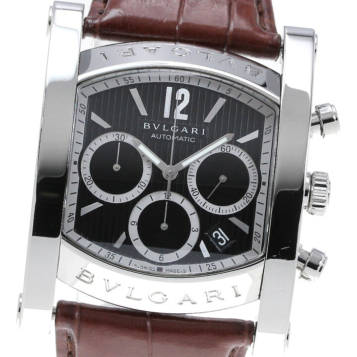 楽天市場】ブルガリ BVLGARI AA48SCH アショーマ クロノグラフ デイト  