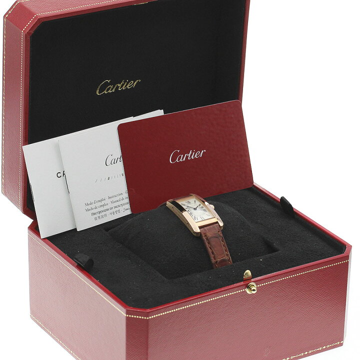楽天市場】カルティエ CARTIER W2607456 タンクアメリカンSM K18PG  