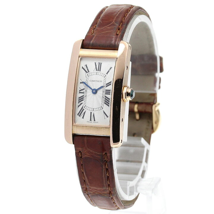 楽天市場】カルティエ CARTIER W2607456 タンクアメリカンSM K18PG  