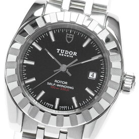 チュードル TUDOR 22010 クラシックデイト 自動巻き レディース 保証書付き_845857【ev20】【中古】