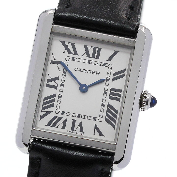 楽天市場】カルティエ CARTIER タンクソロ SM クォーツ レディース 