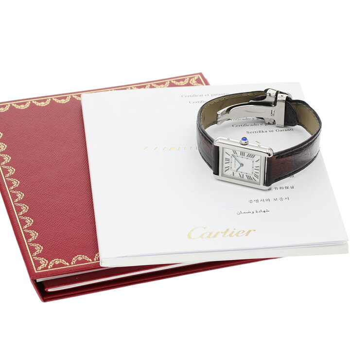 楽天市場】カルティエ CARTIER W1018255 タンクソロ SM クォーツ  