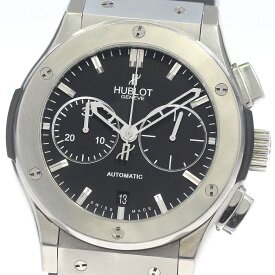 ウブロ HUBLOT 521.NX.1170.LR クラシック フュージョン クロノグラフ チタニウム 自動巻き メンズ 良品 箱付き_847560【中古】
