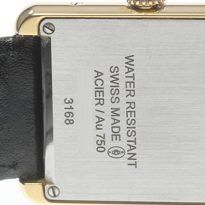 楽天市場】カルティエ CARTIER W5200002 タンクソロ SM K18YGベゼル  