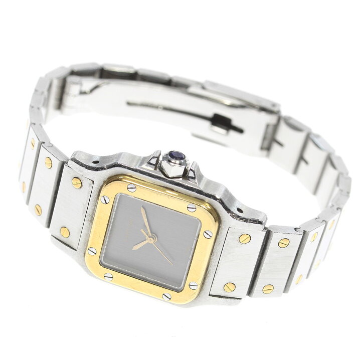 楽天市場】カルティエ CARTIER サントスガルベSM 自動巻き レディース  