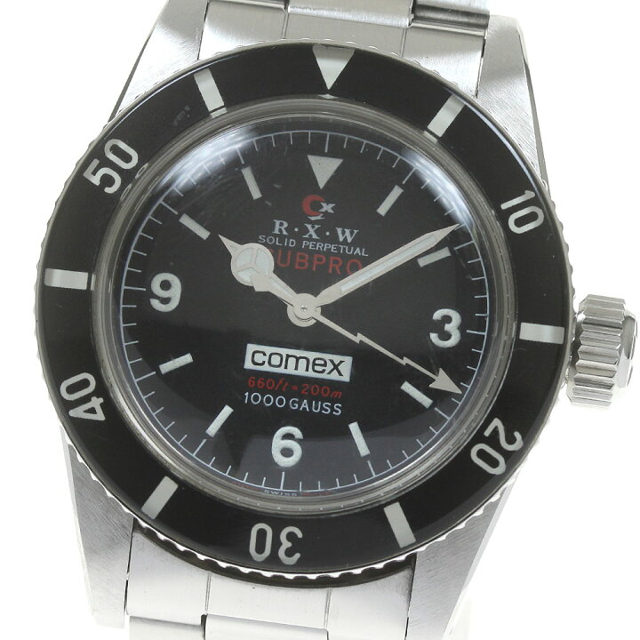 楽天市場】RXW R.X.W サブプロ コメックス 自動巻き メンズ 箱付き_  