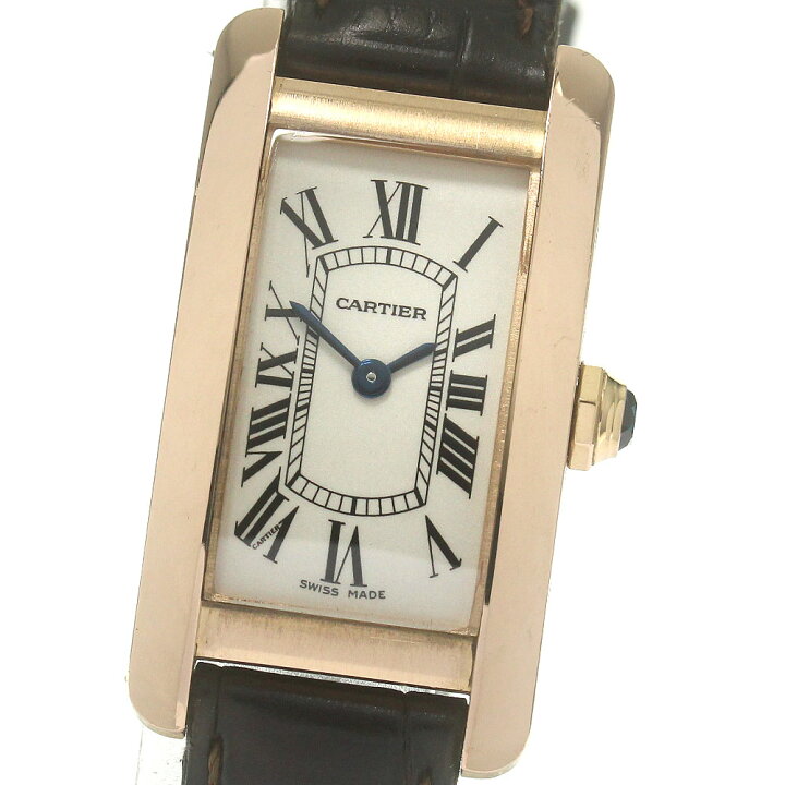 楽天市場】カルティエ CARTIER W2607456 タンクアメリカンSM K18PG  