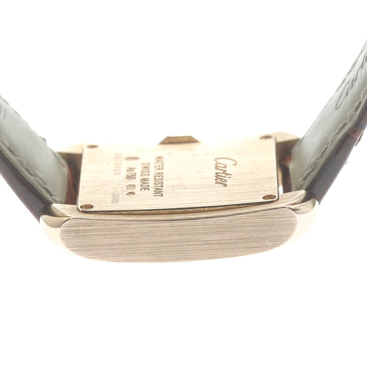 楽天市場】カルティエ CARTIER W5310027 タンクアングレーズSM K18PG  