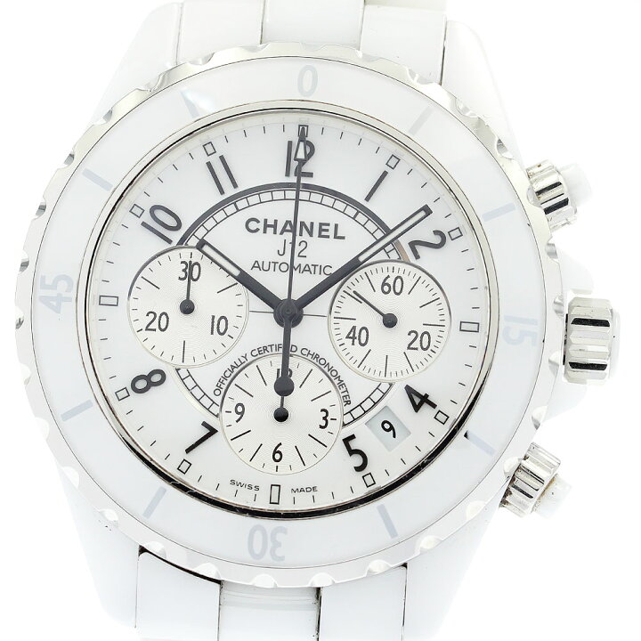 楽天市場】シャネル CHANEL H1007 J12 ホワイトセラミック 自動巻き  
