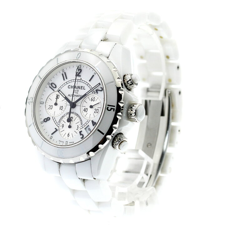 楽天市場】シャネル CHANEL H1007 J12 ホワイトセラミック 自動巻き  