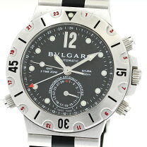 楽天市場】ブルガリ ディアゴノ スクーバ SD38S ラバー 自動巻き  