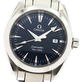 オメガ OMEGA 2577.80 シーマスター アクアテラ デイト クォーツ レディース 保証書付き_866589【中古】