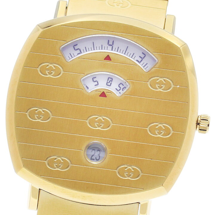 楽天市場】グッチ GUCCI 157.3/YA157409 グリップウォッチ デイト 
