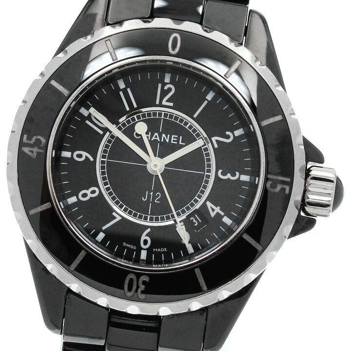 楽天市場】シャネル CHANEL H0682 J12 デイト 黒セラミック クォーツ  