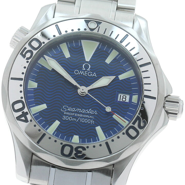 楽天市場】オメガ OMEGA 2263.80 シーマスター300 デイト クォーツ 