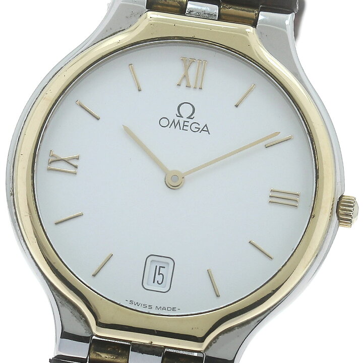 楽天市場】オメガ OMEGA デビル YGベゼル デイト クォーツ メンズ  