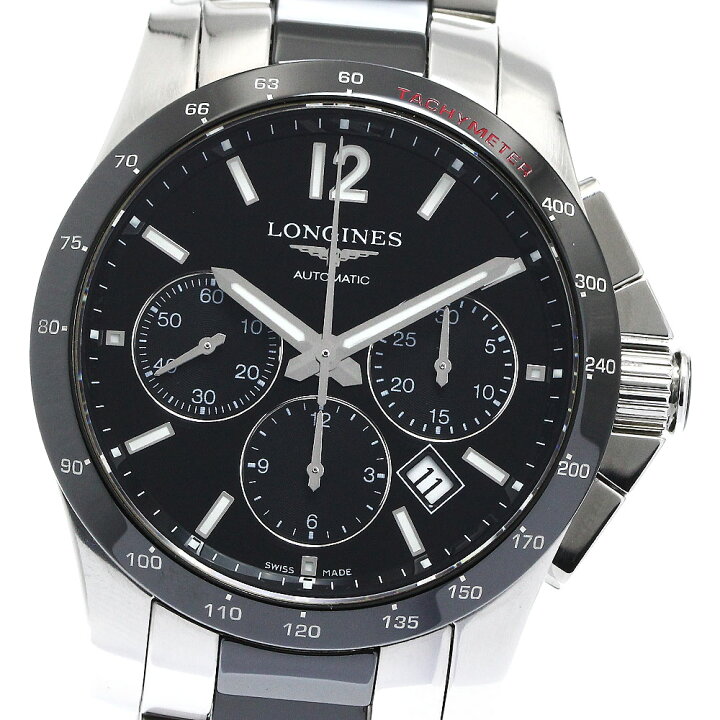 楽天市場】ロンジン LONGINES L2.744.4 コンクエスト クロノグラフ  