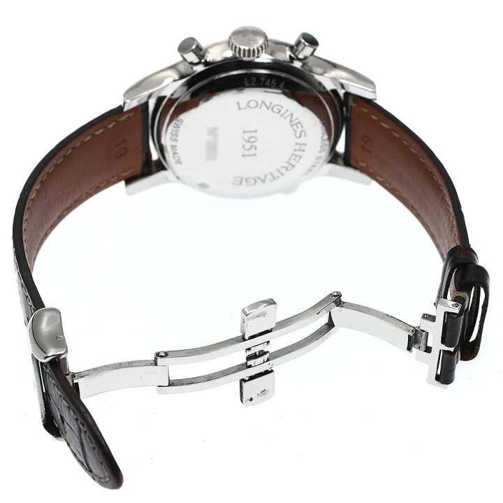 楽天市場】ロンジン LONGINES L2.745.4 ヘリテージ 1951 デイト クロノ  