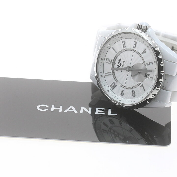 楽天市場】シャネル CHANEL H3837 J12 白セラミック 自動巻き ボーイズ  