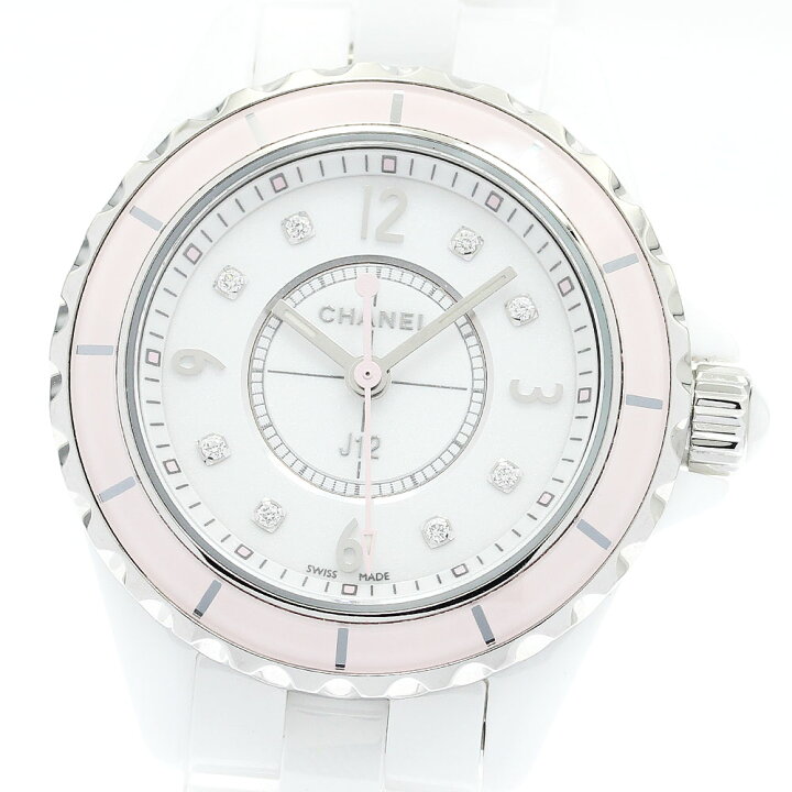 楽天市場】シャネル CHANEL H4466 J12 8Pダイヤ クォーツ レディース 