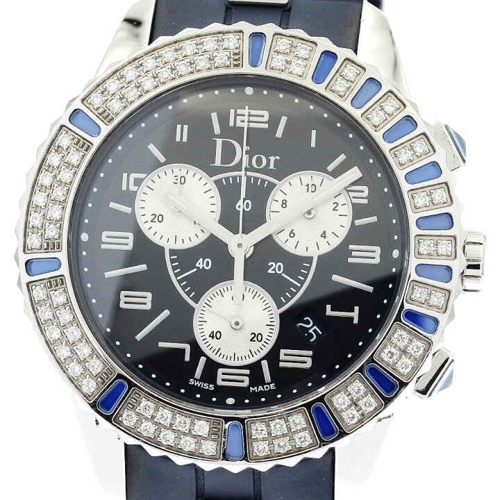 楽天市場】ディオール Dior CD114311 クリスタル ダイヤベゼル クロノ  