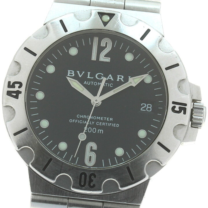 楽天市場】ブルガリ BVLGARI SD38S ディアゴノ スクーバ デイト 自動 