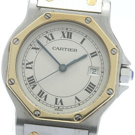 カルティエ CARTIER W2001583 サントスオクタゴン LM YGコンビ クォーツ メンズ _880569【中古】