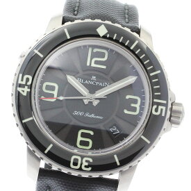 ブランパン Blancpain 50015-12B30-52B フィフティファゾムス 500 デイト 自動巻き メンズ 美品 箱・保証書付き_825697【中古】