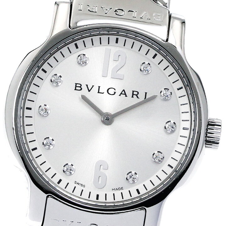 ブルガリ BVLGARI ST29S ソロテンポ デイト クォーツ レディース 美品  
