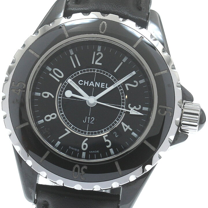 楽天市場】シャネル CHANEL H0680 J12 33MM 黒セラミック クォーツ 