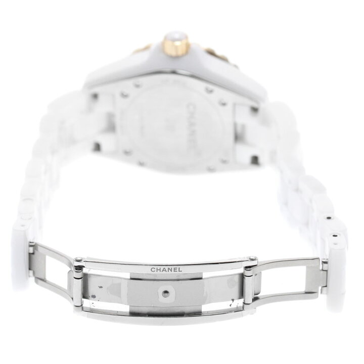 楽天市場】シャネル CHANEL H2181 J12 白セラミック 11Pダイヤ PG  