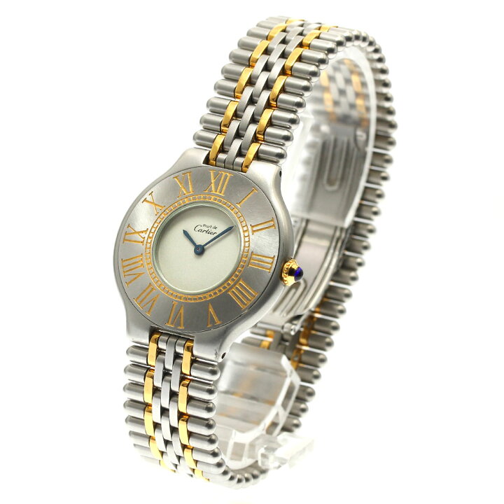 楽天市場】カルティエ CARTIER W10050F4 マスト21 LM クォーツ メンズ  