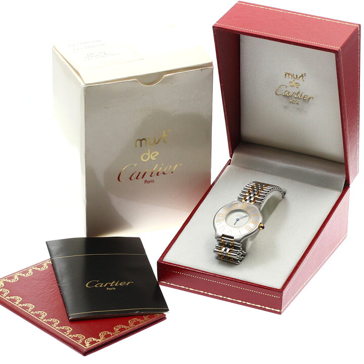楽天市場】カルティエ CARTIER W10050F4 マスト21 LM クォーツ メンズ  