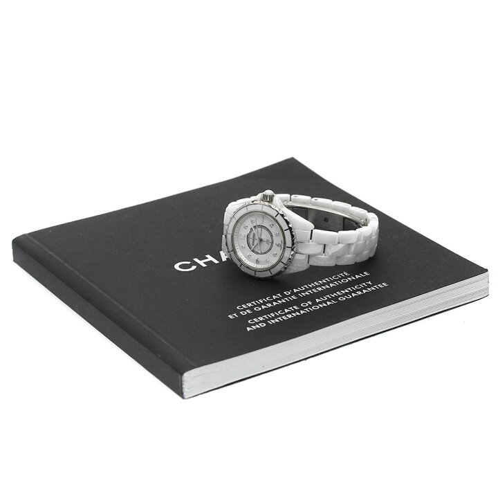 楽天市場】シャネル CHANEL H2570 J12 ホワイトセラミック 8Pダイヤ  
