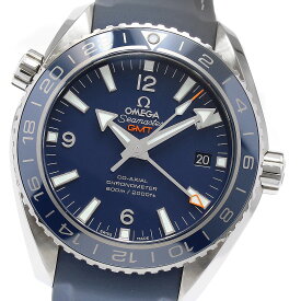 オメガ OMEGA 232.92.44.22.03.001 シーマスター プラネットオーシャン600M デイト GMT 自動巻き メンズ 良品 保証書付き_877566【中古】
