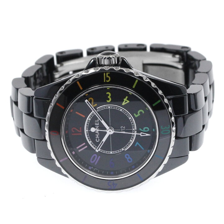 楽天市場】シャネル CHANEL H7121 J12 エレクトロ ブラックセラミック  