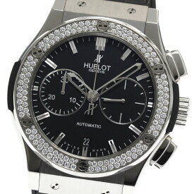 ウブロ HUBLOT 521.NX.1170.LR.1104 クラシック フュージョン デイト クロノグラフ ダイヤベゼル 自動巻き メンズ _894159【中古】