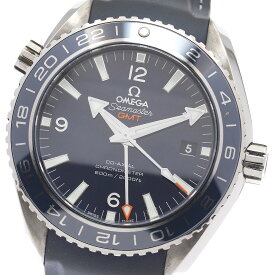 オメガ OMEGA 232.92.44.22.03.001 シーマスター プラネットオーシャン600M デイト GMT 自動巻き メンズ 良品 保証書付き_890140【中古】
