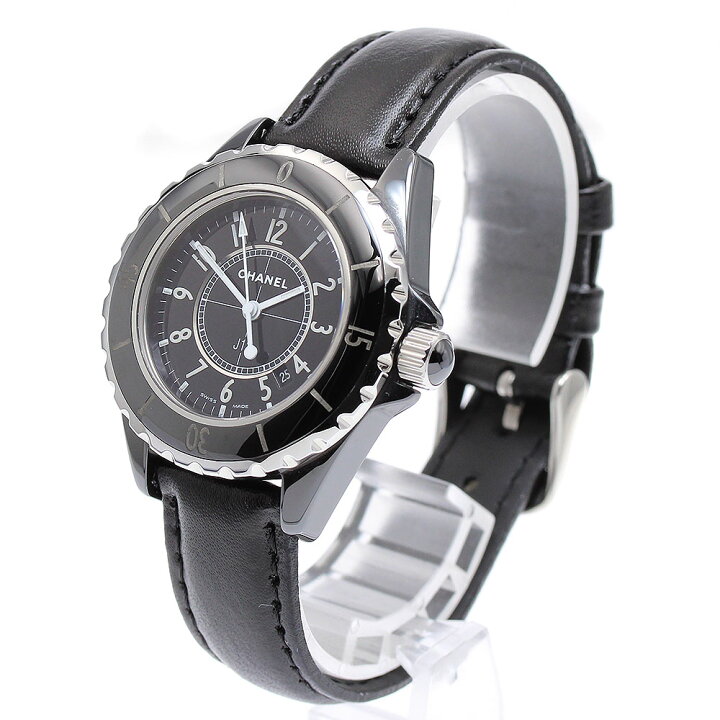 楽天市場】シャネル CHANEL H0682 J12 黒セラミック 33MM クォーツ  