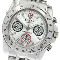 チュードル TUDOR 20300 スポーツクロノグラフ デイト 自動巻き メンズ 保証書付き_903363【中古】