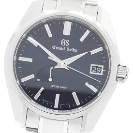 セイコー SEIKO SBGA375/9R65-0CV0 グランドセイコー デイト パワーリザーブ スプリングドライブ メンズ 極美品 箱・保証書付き_905963【中古】