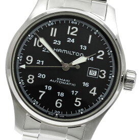 ハミルトン HAMILTON H706250 カーキ フィールド シースルーバック 自動巻き メンズ _906641【中古】